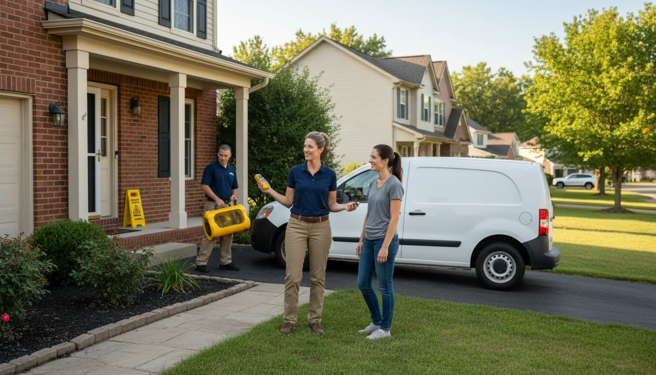 Water restoration image for Water Damage & Restoration Services in Riverside, MI